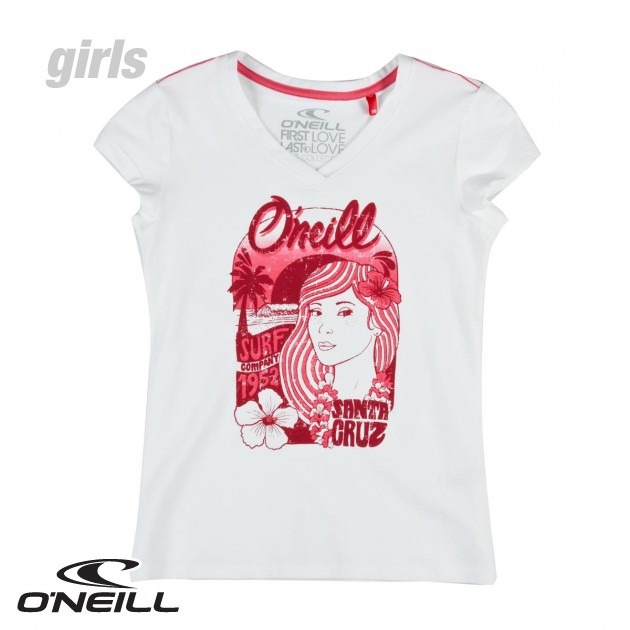 Girls ONeill Cloud T-Shirt - Super White