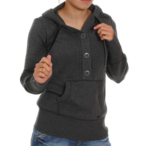 ONeill Ladies Evy Button knit hoody - Grey