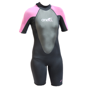 O`Neill Ladies Reactor Spring Shorty Wetsuit.