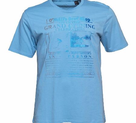 Mens Grand Opening T-Shirt Stone Blue