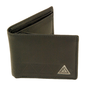 Mens ONeill Leather 3Fold Wallet. Black