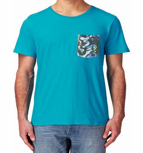 Mens ONeill Boulevard T-shirt - Teal Blue