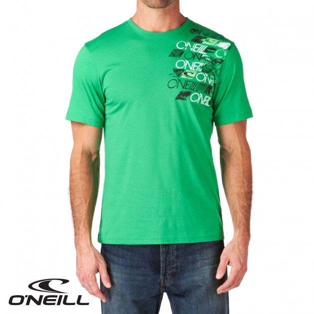 Mens ONeill Four Brothers T-Shirt - Simply Green