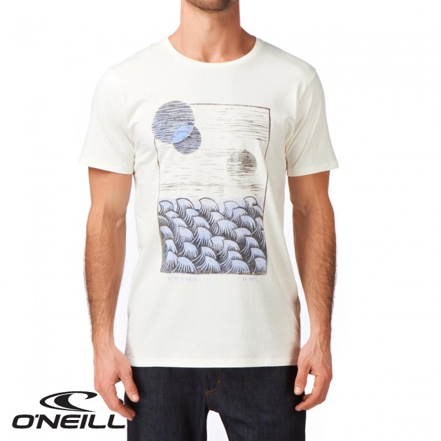 Mens ONeill Litho T-Shirt - Vapourous White