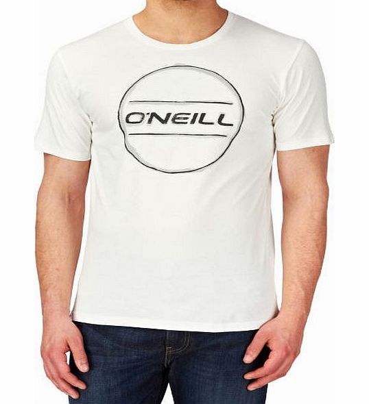 Mens ONeill Lm Painted Logo T-Shirt - Powder