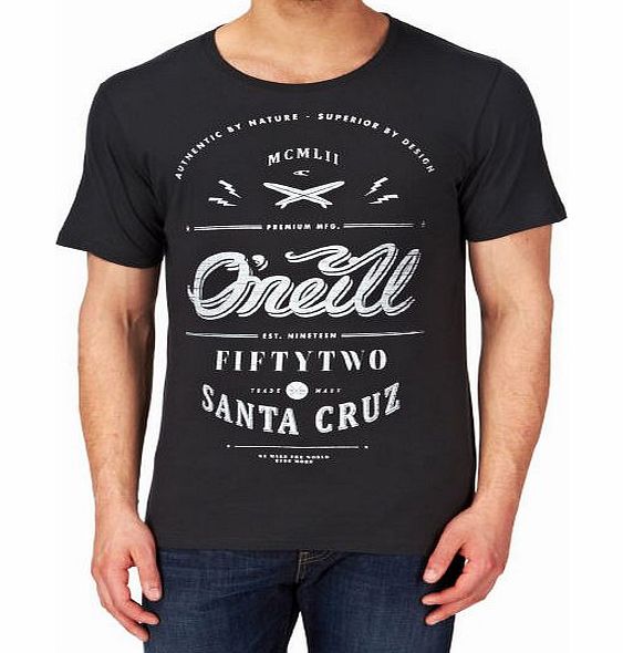Mens ONeill Lm The Arc T-Shirt - Pirate Black