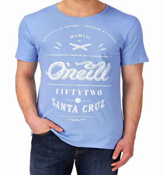 Mens ONeill Lm The Arc T-Shirt - Stone Blue