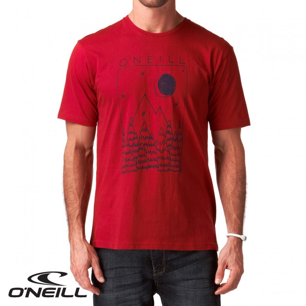 Mens ONeill Mr Mountain T-Shirt - Rio Red