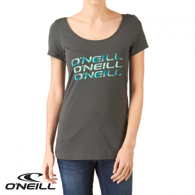 Womens ONeill Ceres T-Shirt - New Steel Grey