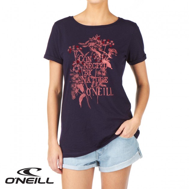 Womens ONeill Lawndale T-Shirt - Navy Night