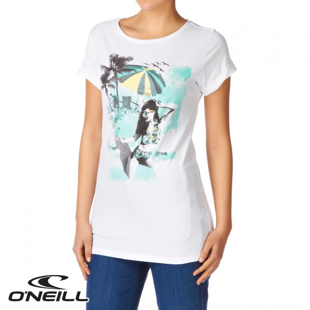 Womens ONeill LW Sapin T-Shirt - Super White