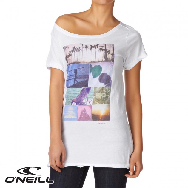 Womens ONeill LW Willow T-Shirt - Super White