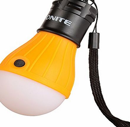 Onite Portable Anywhere Battery LED light Bulb ideal for garage / loft /camp 3 X AAA Batteries Needed(Warm White)