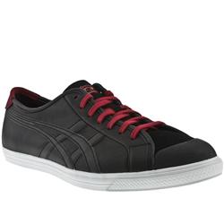Male Coolidge Lo Leather Upper Fashion Trainers in Black