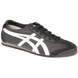 Onitsuka Tiger Male Mexico 66 Leather Upper Textile Lining Fashion Festival in Black