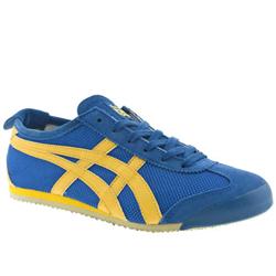 Onitsuka Tiger Male Mexico 66 Mesh Manmade Upper Fashion Large Sizes in Blue, Yellow