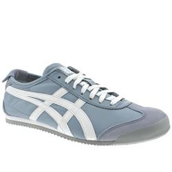 Male Onitsuka Tiger Mexico 66 Leather Upper Fashion Trainers in Blue