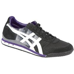 Onitsuka Tiger Male Ultimate 81 Leather/Textile Upper Textile Lining Fashion Trainers in Black