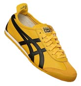 Onitsuka Mexico 66 Yellow/Black Leather Trainers