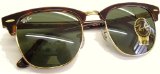 Ray Ban Clubmaster Originals Sunglasses New 51mm lens size - Model no. 3016 - Mock Tortoise/Gold (Arista) Frame G15 XLT Lens - Brand New