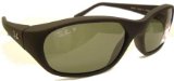 Ray Ban Daddy O Square Wrap Model no. 2016 Sunglasses Matte Black Frame with POLARIZED Lenses Brand New