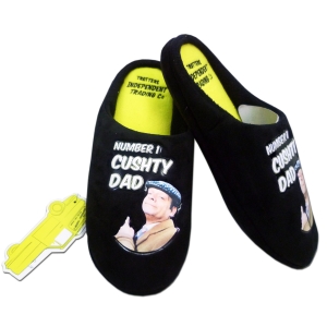 Fools and Horses Cushty Dad Slippers with