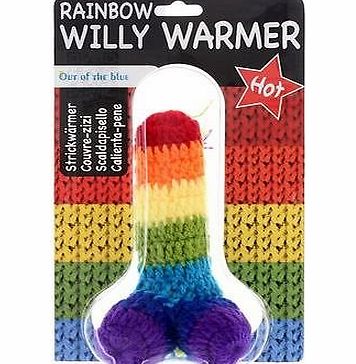 oob Rainbow Knitted Willy Warmer -A Great Novelty ``Sexy`` Gift / Present