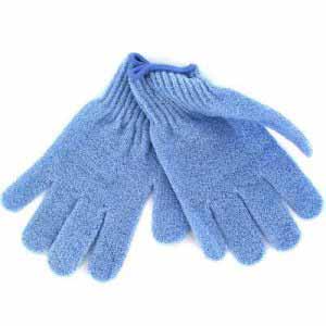 Opal Crafts Light Blue Exfoliating Gloves
