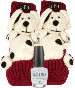 OPI PUPPY SLIPPERS and NAIL ENVY ORIGINAL GIFT SET