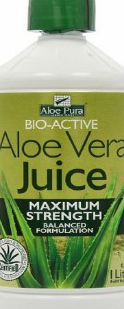 Optima Health Aloe Pura Aloe Vera Juice Maximum Strength Juice 1L