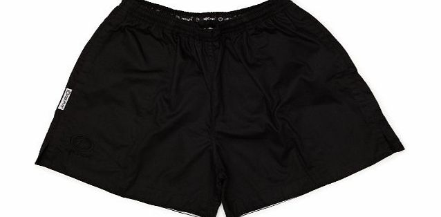 Optimum Mens Auckland Rugby Short - Black, 40 Inch