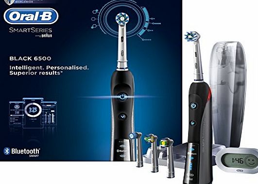 Oral-B Smart Series 6500 Electric Rechargeable Toothbrush Powered by Braun - Black