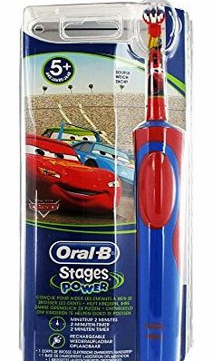 Stages Power Electric Toothbrush for Children 5 Years and + - Colour : Cars