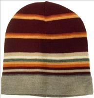 Orange Striped Woollen Hat by KJ Beckett