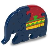Orange Tree Toys Large Shaped Elephant Jigsaw Puzzle