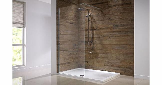 Orca 9574F3 700mm Walk in Shower Panel Screen 8mm Glass with Easy Clean Coating