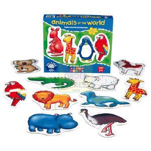 Animals Of The World 2 and 3 piece jigsaw puzzle
