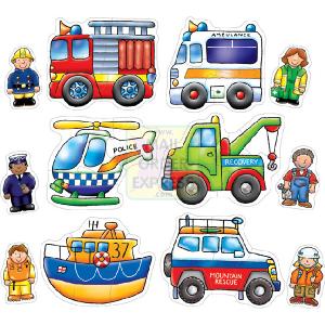 Orchard Toys Rescue Squad 3 and 4 Piece Jigsaw Puzzles