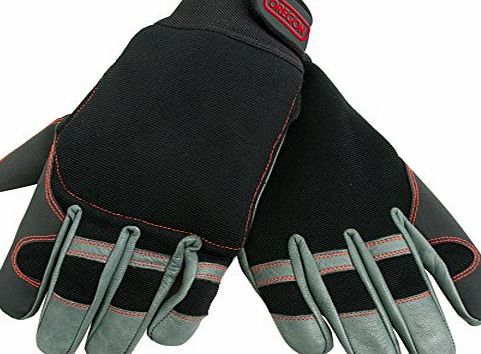 Oregon Scientific OREGON 295395 Medium 4 Way Stretch Leather Chainsaw Protective Glove