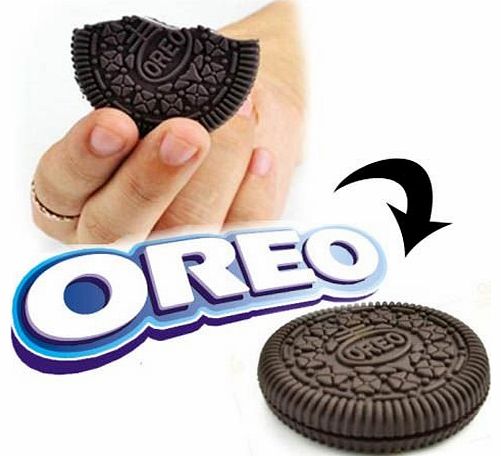 Oreo Cookie Bitten 