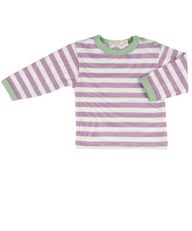 Pink Nautical Stripe Long Sleeve T-shirt