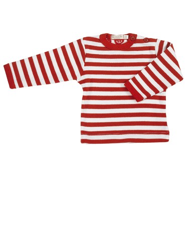 Red Nautical Stripe Long Sleeve T-shirt