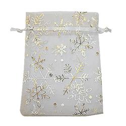 Starry Snowflakes Gift Bag - White