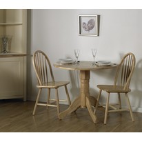 Liefeld Drop Leaf Round Dining Set in Natural