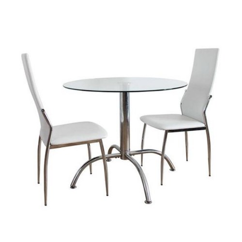 Origin Red Milano Bistro Dining Set in White and