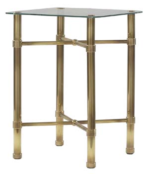 OBC Antique Brass Bedside Table