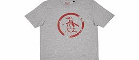 2-7yrs grey and red logo cotton T-shirt