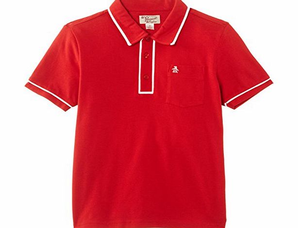 Original Penguin Boys Earl Polo Shirt, Pompeian Red, 8 Years