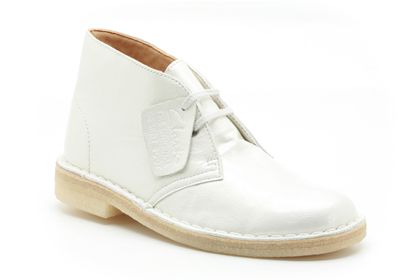 Desert Boot White Patent Leather