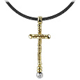 Capriccio - 18K Gold Cross Pendant w/ Diamond